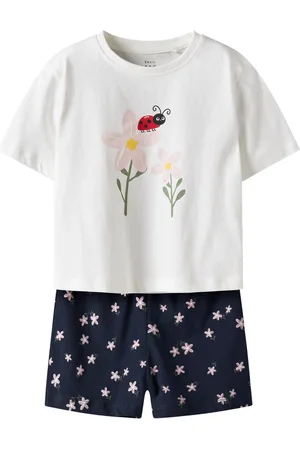 NAME IT Floral Short Sleeve T-Shirt & Shorts Set9298cm