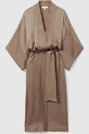 Reiss Nell Kimono med tekstureret bælteL