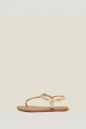 Accessorize Flower Embellished Sandals