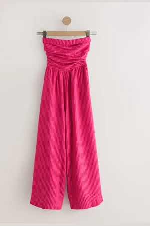 Next Bandeau Seersucker Jumpsuit