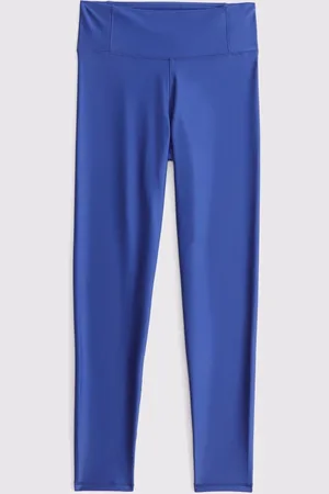 Abercrombie & Fitch Blue Active Athleisure Sports Leggings7 - 8 år (122 - 128cm)