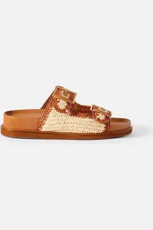 mint&berry Mal Raffia Flat Sandalseu39