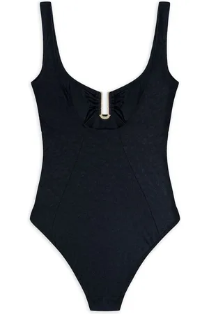 Chelsea Peers Leopard Jacquard U Front Swimsuit50