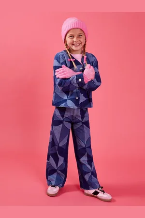 Accessorize Girls Chunky Knit Winter Beanie Hat and Gloves Set3-5 år