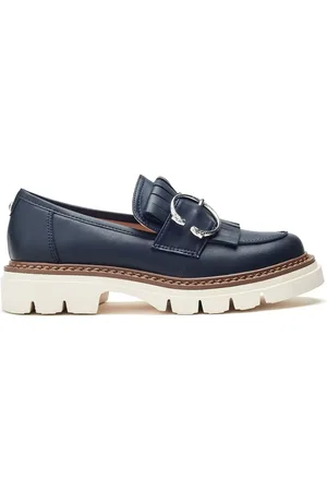 Moda In Pelle Blue Eves Twisted Feature Comfort Loaferseu42