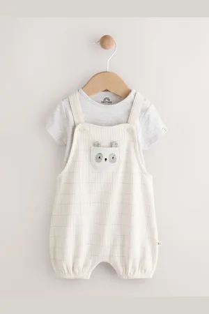 Next Baby Jersey Dungaree and Bodysuit Set (0mths-2yrs)56cm