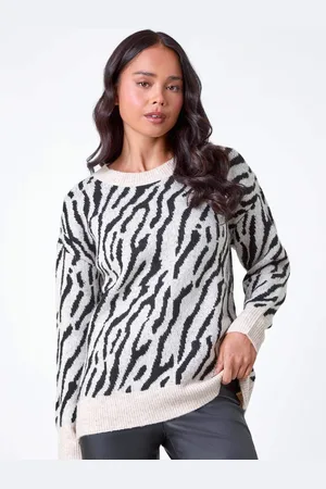 Roman Zebra Print Knit Jumper42