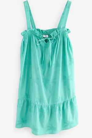 Next Broderet 100% Bomuld Summer Mini Kjole46høj