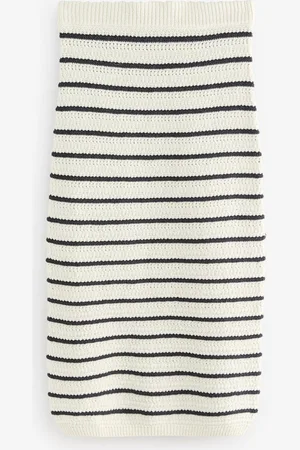 Next Midi Striped Co-Ord strikket Nederdele med bomuldXXL almindelig