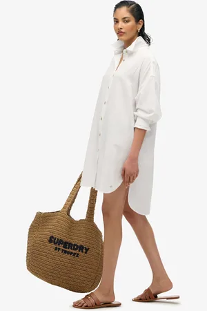 Superdry Ibiza Longline Beach 100% Bomuld Skjorter36