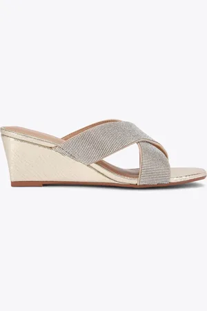 Kurt Geiger Gold Avril Gem Sandalseu355