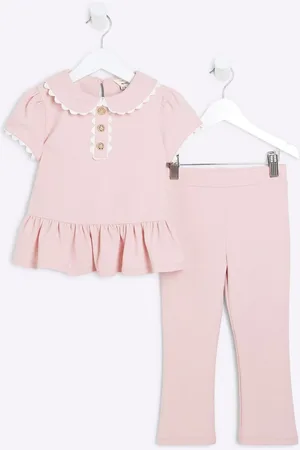River Island Girls Collared Peplum Set104110cm