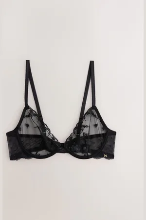 Next Heart Embroidery Non Pad Plunge Bra70D