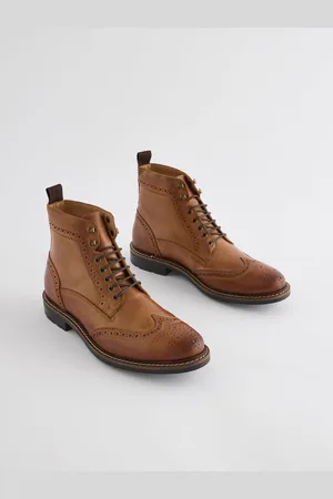 Next Leather Brogue Boots