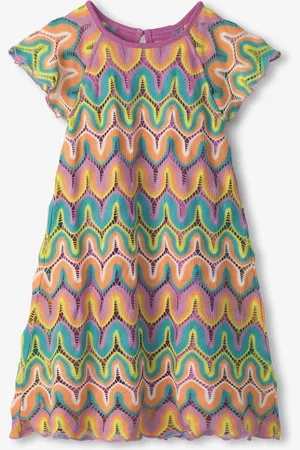 Hatley Pink Rainbow Waves Crochet Dress122128cm