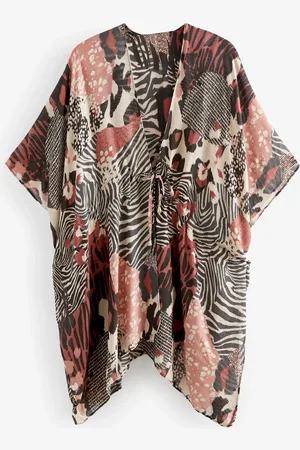 Next Tryk Longline Slips Talje Kimono Cover-UpL