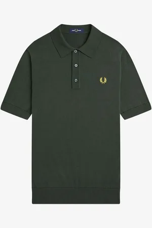 Fred Perry Cotton Knitted Polo Shirtlarge