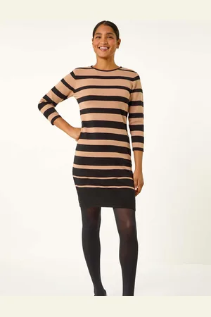 Roman Gradient Stripe Knitted Dress48