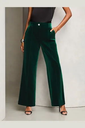 Lipsy London Velvet Brede bukseben Bukser