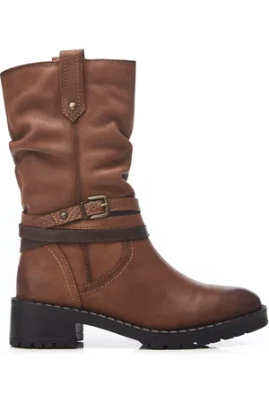 Moda In Pelle Beckette Multi Spænde Mid Height Cleated Ankel Støvler