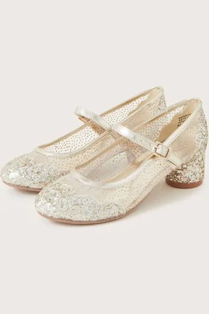 Monsoon Annabelle Glitter Mesh Heels