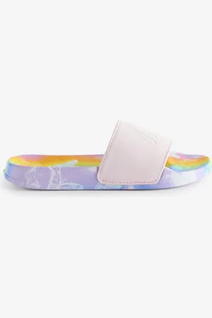Hype . Girls Multi Strobe Butterfly Script Sliders