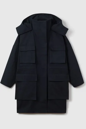 Reiss Peyton Cotton Parka CoatL