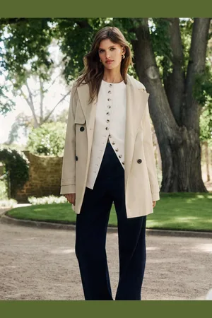 Forever New Rhea Water Resistant Mid Length Trench Coat34