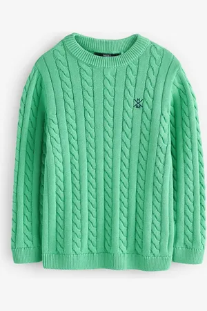 Next Cable Knit Crew Neck 100% Cotton Jumper (3-16yrs)146152cm
