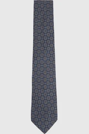 Reiss Noto Silk Floral Medallion TieEN