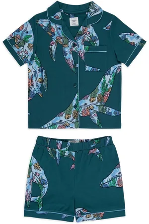 Chelsea Peers Kids Coral Whale Print Short Pyjamas Set98104cm