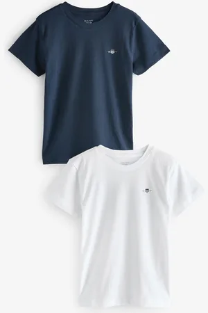 GANT Crew Neck 100% Cotton T-Shirts 2 Pack9 - 10 år (134 - 140cm)