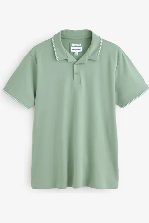 Threadbare Contrast Revere Collar 100% Cotton Polo Shirtxlarge