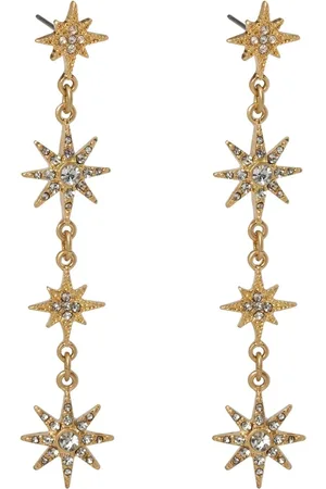 Bibi Bijoux Sølv Tone Starstruck Long Drop Øreringeen