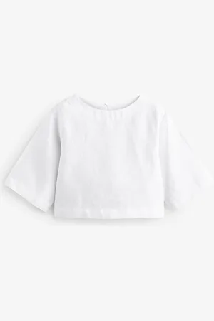 Next Premium 100% Linen Boxy Short Sleeve Blouse52