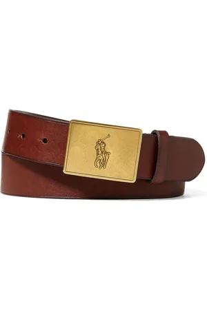 Ralph Lauren Pony Plaque Læder BælterStor