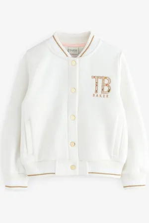 Ted Baker Cream Printed Varsity Jacket98104cm