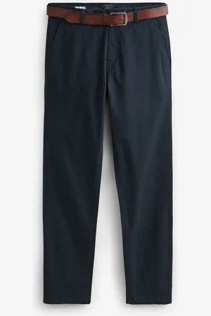 Next Soft Touch Chinobukser med bælte32W x 33L (UK 32 L)