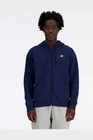 New Balance Herre Sport Essentials Logo Fransk frotté Full Zip Hættetrøjexlarge
