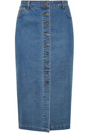 Evans Button Through Denim Skirt50