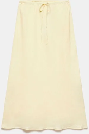 mint&berry 100% Linen Maxi Skirtsmall