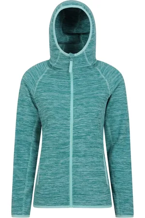 Mountain Warehouse Dame Lleyn Melange Full Zip Fleece Hættetrøje