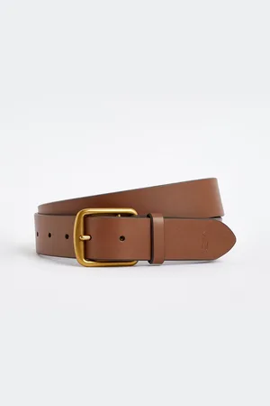 Ralph Lauren Sadellæder Logo BælterXL