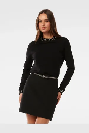 Forever New Belle Embellished Sløjfe Mini Nederdele42