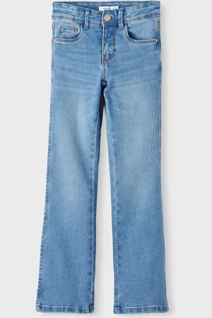 NAME IT Piger Flare Jeans med justerbar talje12 år (152cm)
