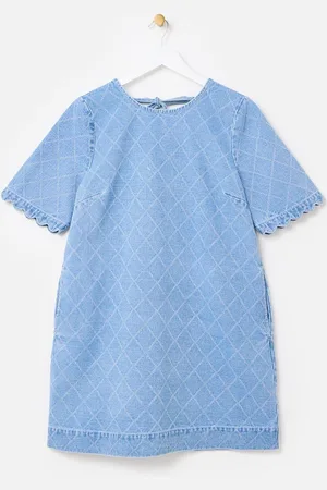 Oliver Bonas Denim Geometric Mini Dress42