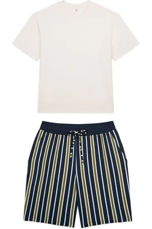 Chelsea Peers Multi Stribet Rund hals Kort Pyjamassæt2X-Large