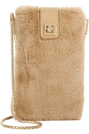 Dune Snug Faux Fur Phone Cross-Body BagEn