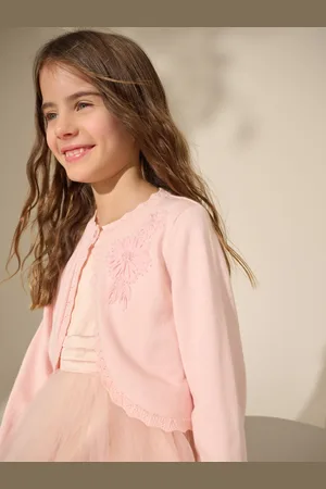 Next 100% Bomuldsudsmykket lejlighedsbolero (3-16år)128134cm