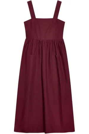 Albaray Red 100% Organic Cotton Apron Dress44